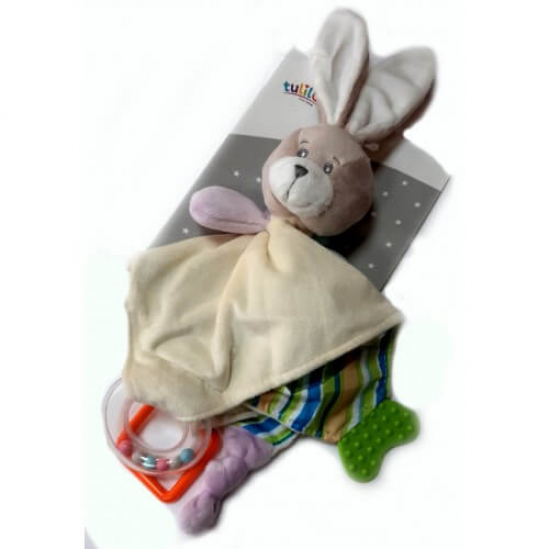 Игрушка мягкая с прорезывателем «Кролик» 25 см ТМ Tulilo Польша 1149944 - фото 1
