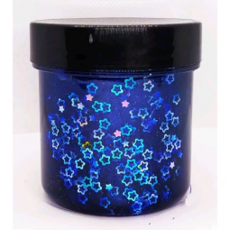 Слайм кристальный перламутровый синий «Звезды» (125 гр) Чудисам ML121С