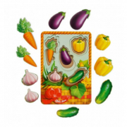 Вкладыши больше-меньше «Корзинка с овощами -1» ТМ Ань-Янь Украина ПСФ042