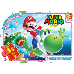 Пазлы для детей G-Toys «Super Mario» 35 элементов MAR01