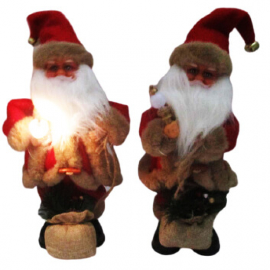 Музыкальная игрушка Дед Мороз с подарком 1347-12 - фото 1