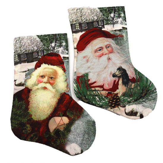 Новогодний носок Дед Мороз 26-18 см 0595_26 - фото 1