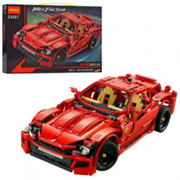 Конструктор Decool красный автомобиль Ferrari 1441 деталей 33007