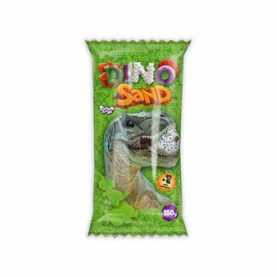 Кинетический песок зеленый цвет Dino Sand 150 г DS-01-02 - фото 1