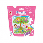 Пазлы в мешочке Puzzle in stand-up pouch «2 in 1 Fairies» 19-19 см Украина ТМ Влади Тойс RK1140-02