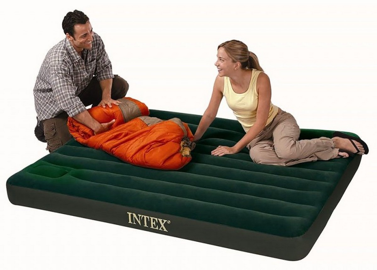 intex надувная кровать downy
