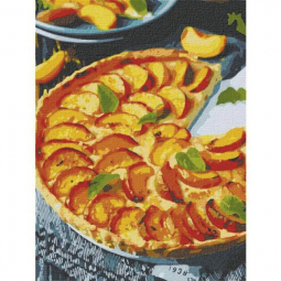 Картина по номерам Идейка Персиковый пирог, размер 30-40 см КНО5617