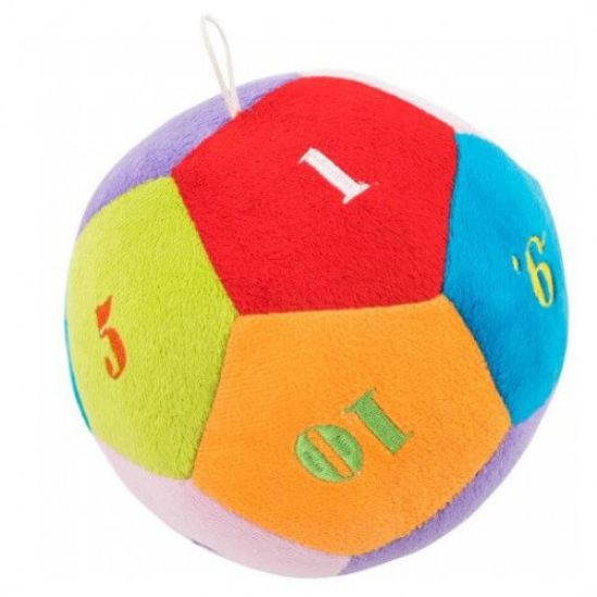 Игрушечный мягкий Мячик с цифрами диаметр 15 см, ІГ-0001 - фото 1
