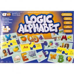 Пазлы для детей развивающие Logic Alphabet Logic Alphabet