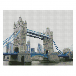Алмазная картина Strateg Лондонский Tower Bridge, размер 40-50 см FA40841