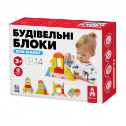 Конструктор для детей «Строительные блоки» 14 деталей (15 схем) 900453