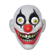Маска «Безумный клоун» с выпученными глазами
