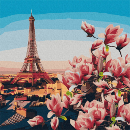 Картина по номерам Идейка «Парижские магнолии», размер 50-50 см КНО3601