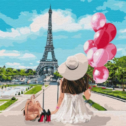 Картина по номерам Идейка «Гуляя по улицам Парижа», размер 50-50 см КНО4793