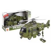 Игрушечный военный вертолет с лебедкой WY751A