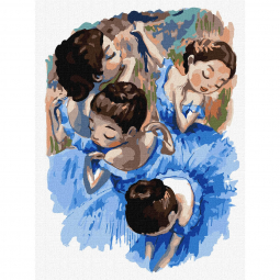 Картина по номерам Идейка «Хрупкие балерины», размер 30-40 см КНО4886