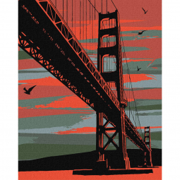 Картина по номерам Идейка «Мистический Сан-Франциско», размер 40-50 см КНО3625
