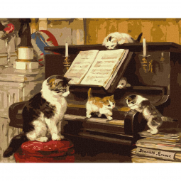 Картина по номерам Идейка «Уроки игры на пианино», размер 40-50 см КНО4330