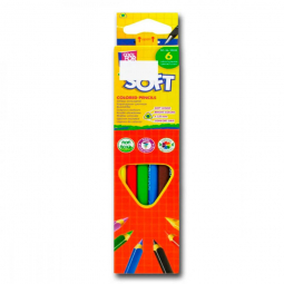 Цветные карандаши 6 цветов Extra Soft CFS CF15142