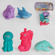 Набор игрушек-пищалок для ванной Морские животные 5 шт SZ-YS720B