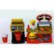 Игровой набор Гамбургерная с кофемашинкой и аксессуарами NA-8899-21
