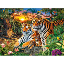 Пазлы «Семья тигров» 2000 элементов Castorland C-200825