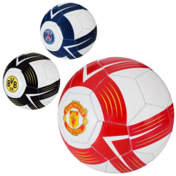 Футбольный мяч «Футбольные клубы» размер 5 вес 300 г материал ПВХ 1.8 мм EV-3354
