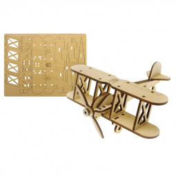 Деревянный 3D конструктор Самолет 0130