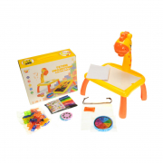 Проектор столик для рисования с мозаикой, картриджами и фломастерами «Жираф» 2200-2
