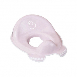 Накладка на унитаз антискользящая «Уточка» розовая Tega baby DK-002-130