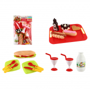 Набор игрушечных продуктов с подносом и посудой Kinderway 100-308