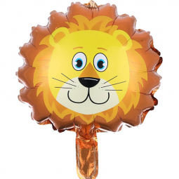 Фольгированный воздушный шар «Львенок» размер 18 см