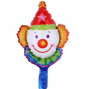 Фольгированный воздушный шар «Клоун» размер 36-30 см
