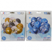 Набор воздушных шаров металлик 15 шт 1212-15-2