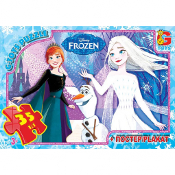 Пазлы из серии Холодное сердце «Frozen» 35 эл G-Toys FR045