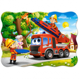 Пазлы «Пожарные спешат на помощь» 30 эл Castorland B-03792
