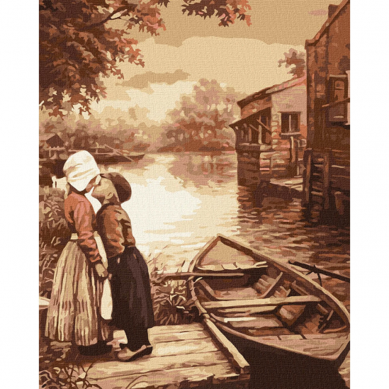 Картина по номерам размер 40-50 см «Первый поцелуй» Идейка КНО4976 - фото 1