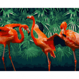 Картина по номерам размер 40-50 см «Яркие тропики» Идейка КНО4335