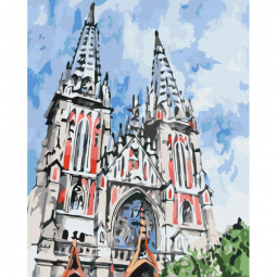 Картина по номерам 40-50 см «Костел Святого Николая» Brushme BS53358