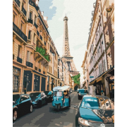 Картина по номерам размер 40-50 см «Туристический Париж» Brushme BS52329