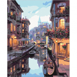 Картина по номерам размер 40-50 см «Канал в Венеции» Brushme BS7673