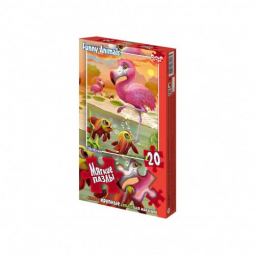 Мягкие пазлы для малышей «Фламинго» 20 элементов S20-09-15
