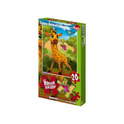 Мягкие пазлы для малышей «Веселый жираф» 20 элементов S20-09-16