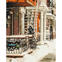 Картина по номерам размер 40-50 см «Уют зимнего города» Brushme BS52479