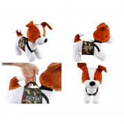 Мягкая игрушка собака Патрон в жилете размер 35 см