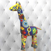 Мягкая игрушка Жираф радуга размер 50-20 см Копица 00408-7