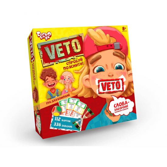 Настільна розважальна гра «VETO» DankoToys VETO-01-01U - фото 1