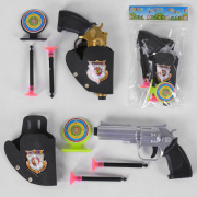Дитячий набір поліцейського пістолет в кобурі дві куль на прососці мішень 8301-61/64