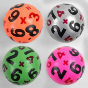 Мяч резиновый «Математика» диаметр 22 см вес 60 г C44662