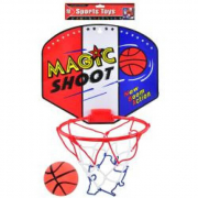 Баскетбольное кольцо с сеткой и мячиком MR0827